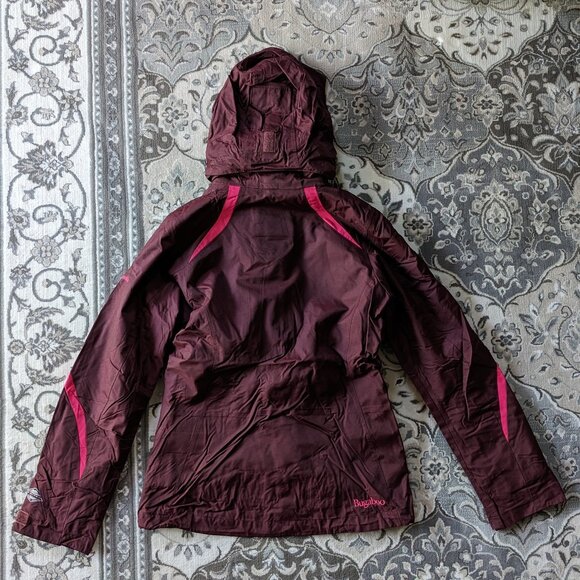 Columbia Bugaboo Interchange 3 in 1 Maroon Burgundy Women Ski Jacket XS - Picture 2 of 11